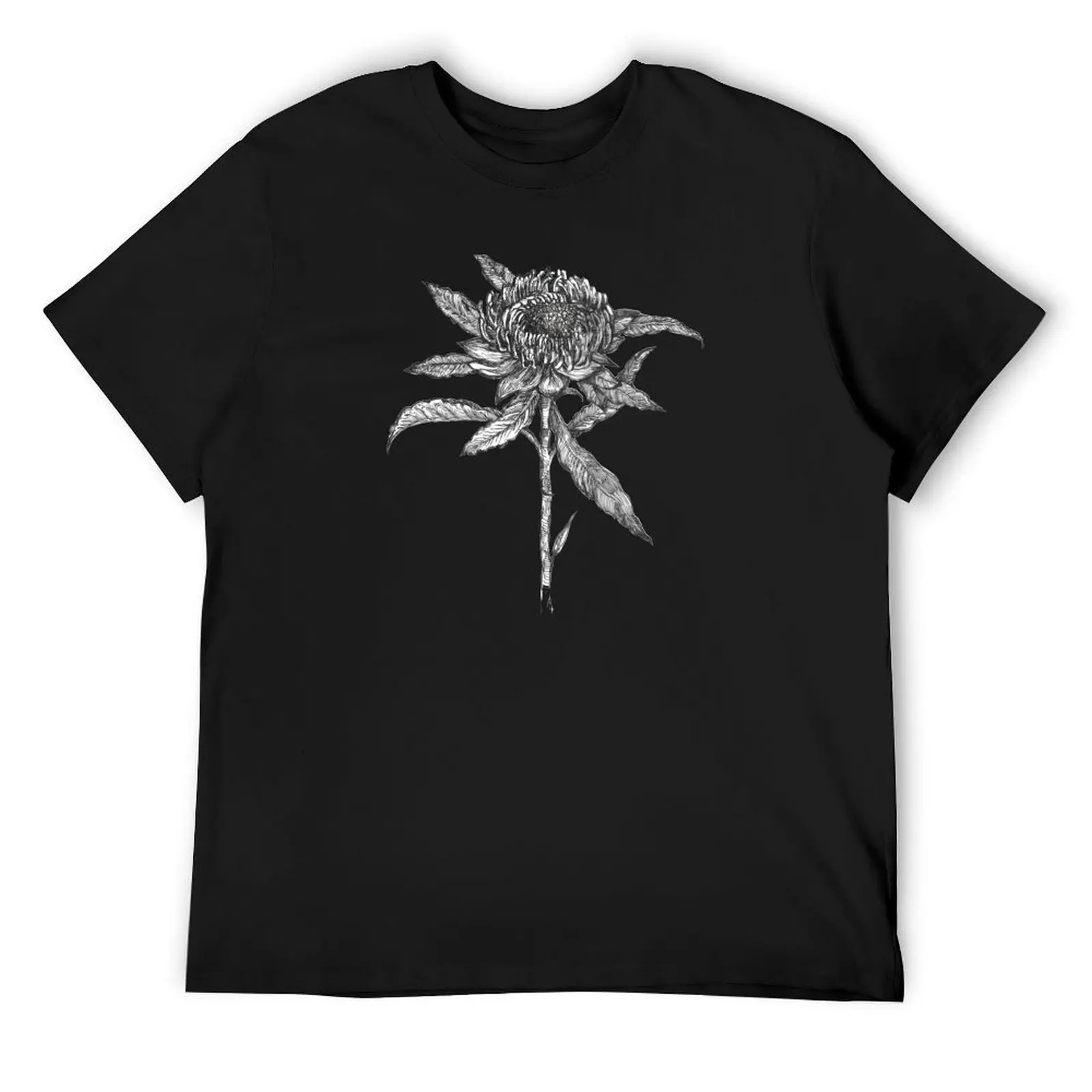 

Flower Drawing. T-Shirt basketball graphic tees Man t-shirt summer 2025 funny t shirts for men