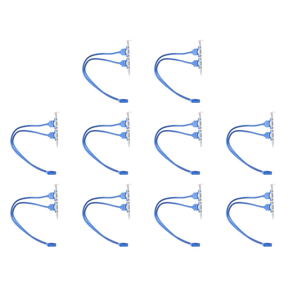 Motherboard USB 3.0 20 Pin to Dual USB3.0 Back Panel Expansion Baffle Cable