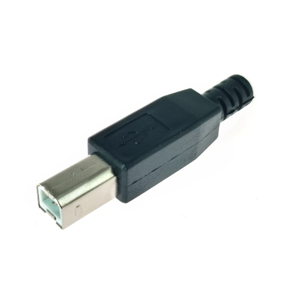 Корпус с квадратным отверстием USB B мужской корпус пластиковый корпус ПВХ корпус расположение порта оболочка для принтера интерфейсный кабель для передачи данных DIY оболочка аксессуары