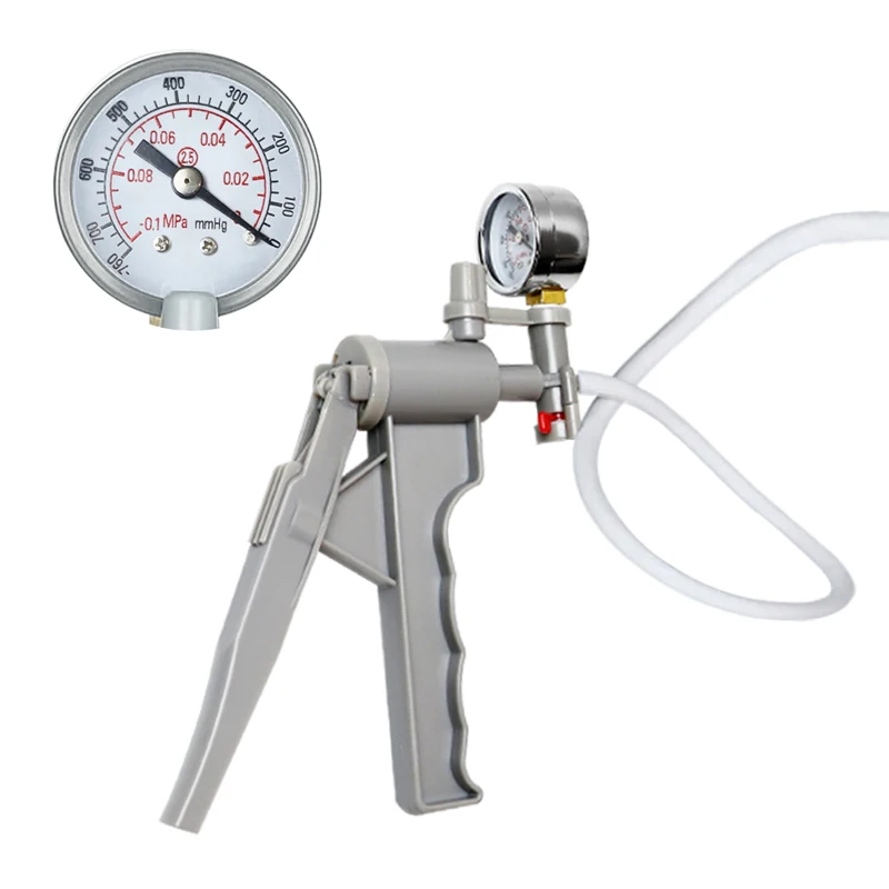 Lab Manual Vacuum Filtration Air Pressure Suction Hand Pump Accessory for Membrane Buchner Bottle Funnel Flask Apparatus Kit A1