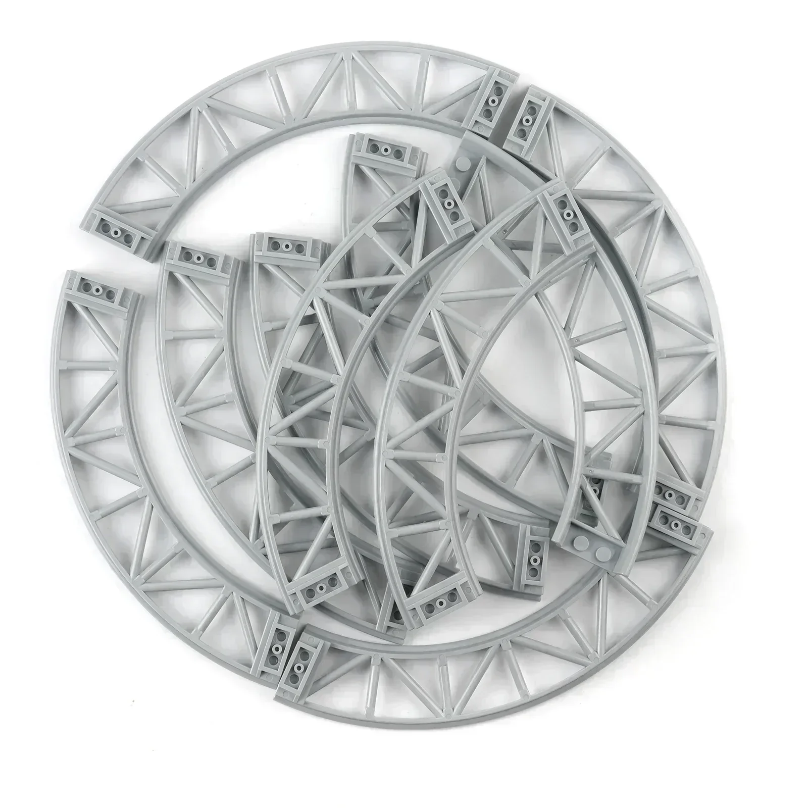 MOC montagnes russes piste modèle briques pièces 25059 25061 26021 chemin de fer assemblé éducation petits blocs de construction bricolage jouets cadeaux