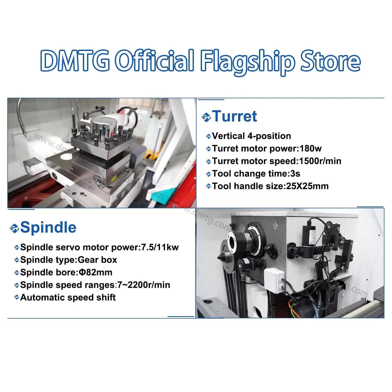 GT DMTG CK6150 デスクトップ建設 Torno 金属水平 CNC 旋盤販売大連ハイン