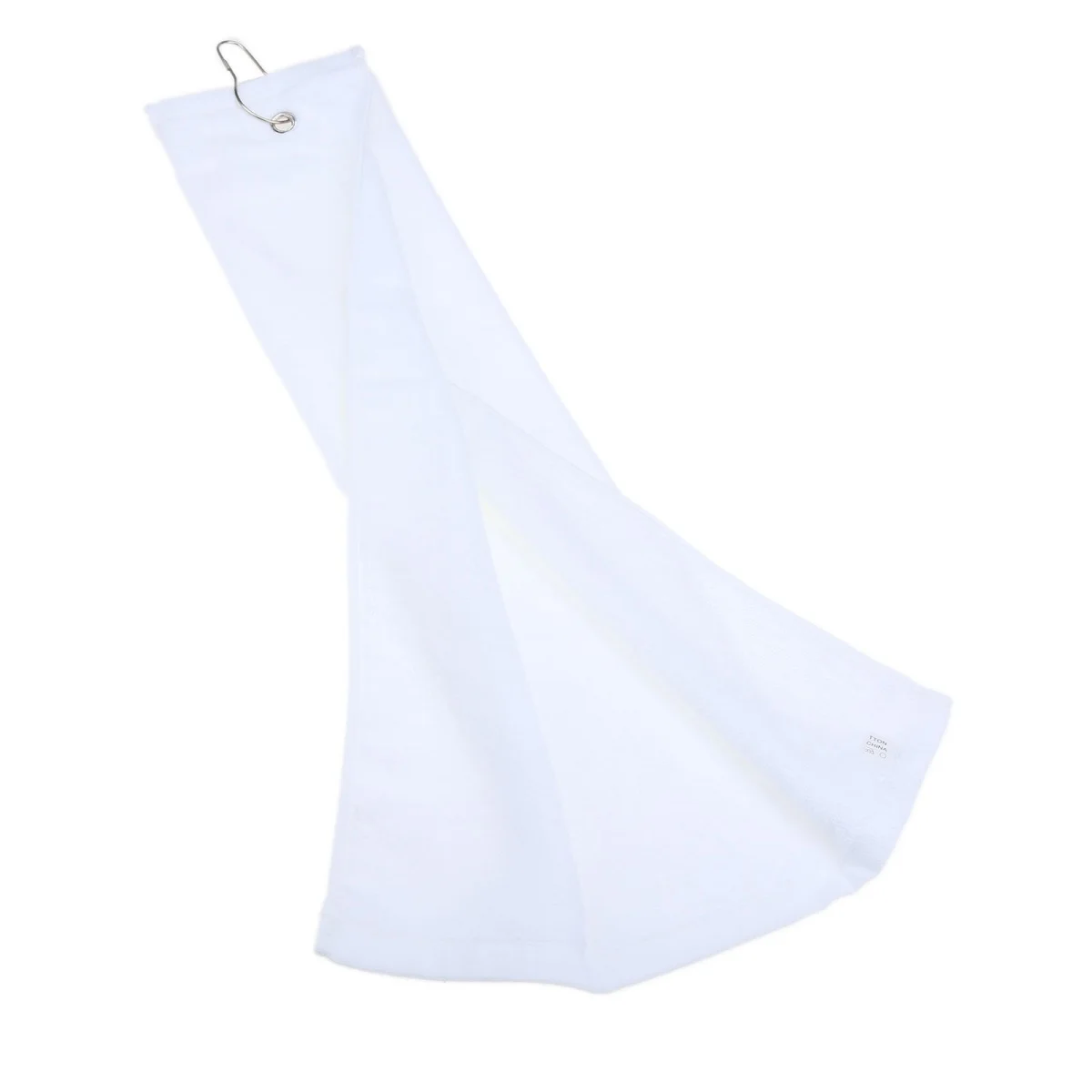 

40cmx60cm Foldable Golf Sport Hiking Cotton Towel with Hanging Carabiner Ring Fit Clipped Golf Bag Golf Training Cleaning Tools