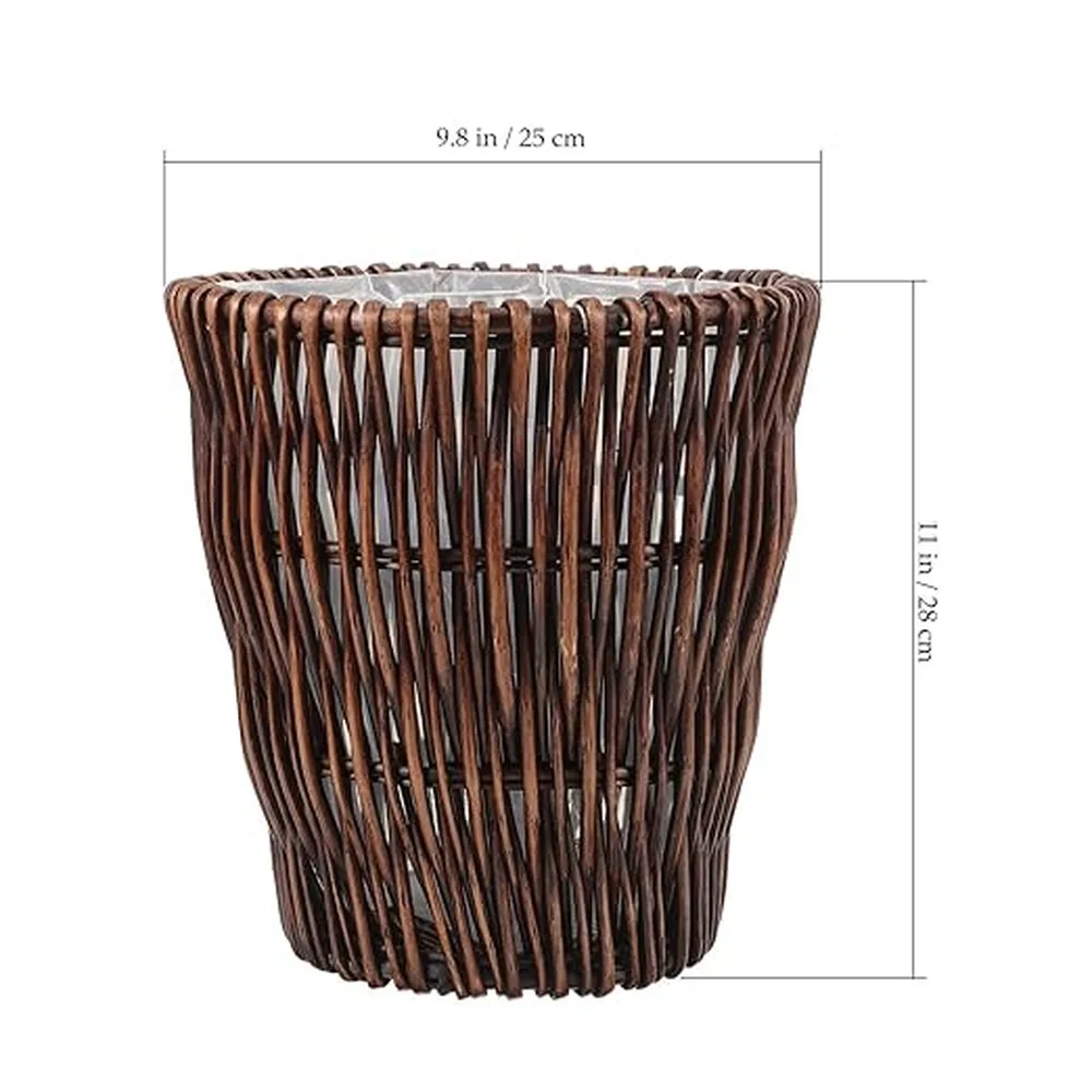 Woven Planter Wicker Planter Large Wicker Basket Premium Woven Rattan Baskets For Waste Disposal