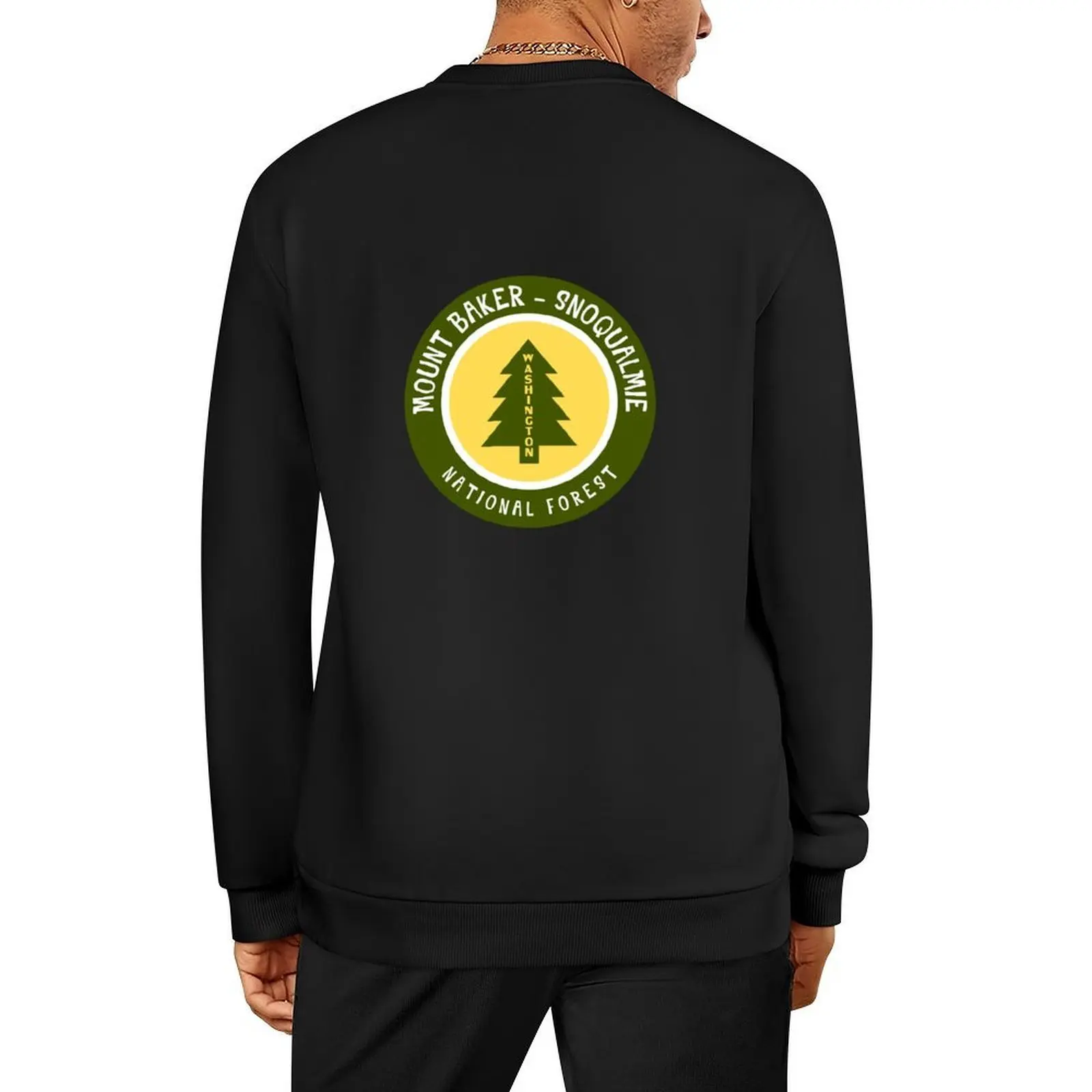 

Mount Baker-Snoqualmie National Forest Washington Tree Pullover korean clothes tracksuits men's winter sweater new sweatshirt