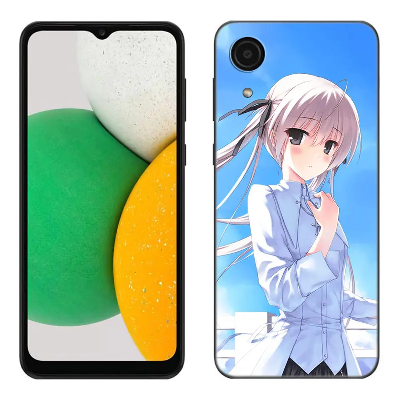 Yosuga no Sora Game Phone Case For Samsung Galaxy A01 A03 Core A04 E A02 A05 A10 A20 A21 A30 A50 S A6 A8 + A7 2018 Black Cover