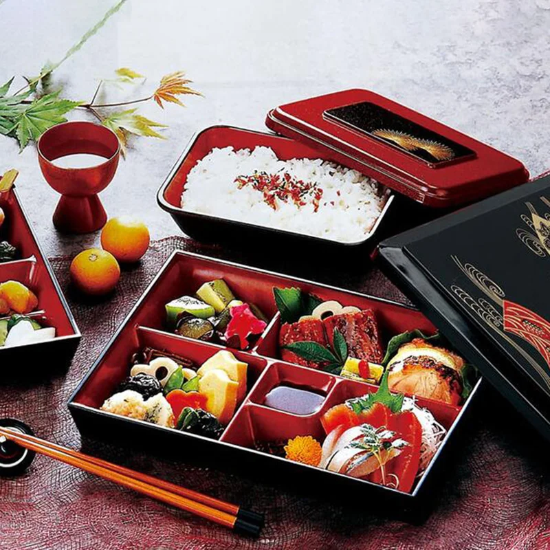 

Japanese Style Lunch Boxes Meal Prep Containers Rice Sushi Catering Food Storage Container Cuisine Restaurant Decor Bento Box