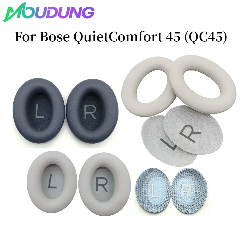

MOUDUNG Replacement Protein skin memory sponge Earpads for Bose QuietComfort 45 (QC45) Wireless headset Repairing Parts