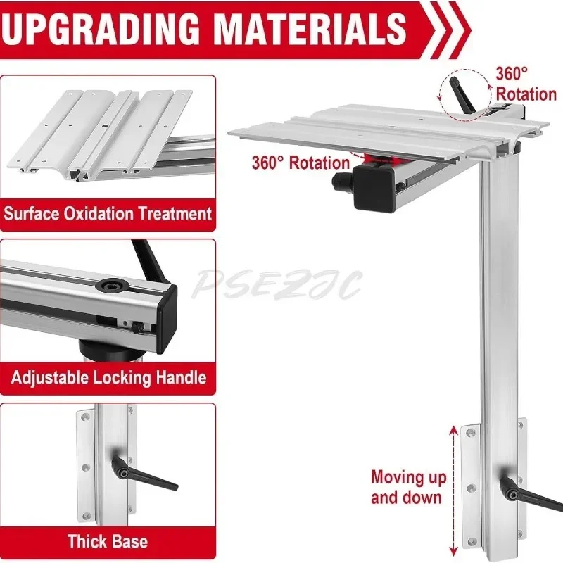 Kaki meja putar, kaki furnitur sederhana lepas pasang dan tersembunyi paduan aluminium RV Yacht
