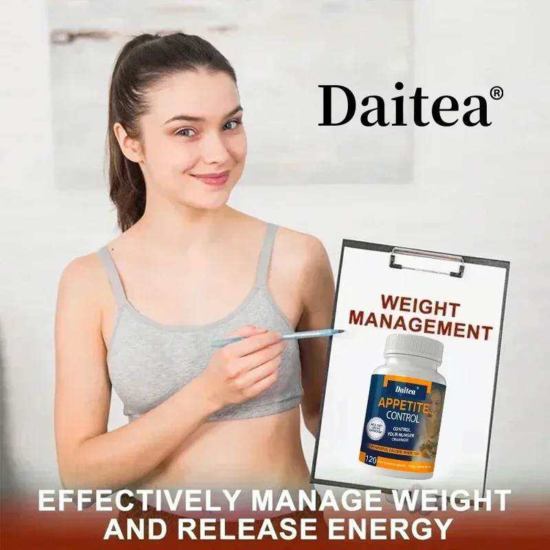 Daitea Hunger and Appetite Control Supplement for Men and Women - for Energy and Weight Management, Metabolism, Fat Burning