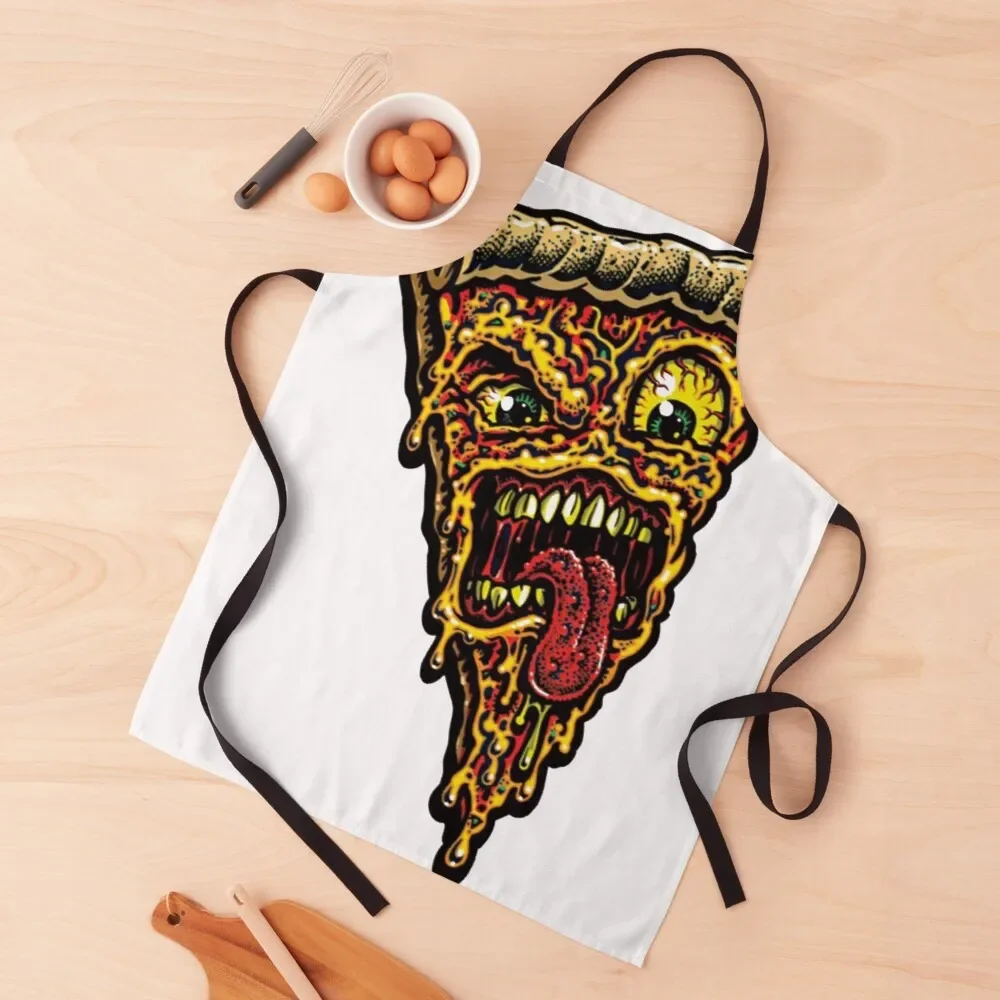 

Funny angry pizza for pizza lovers Apron Chef Accessory Kitchens Accessories innovative kitchen and home items painters Apron