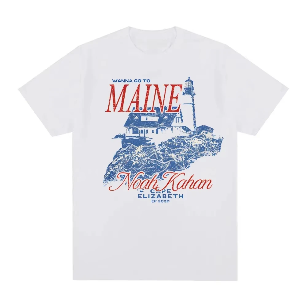 Hot Sale Cape Elizabeth Tee 2026 New Noah Kahan Graphic Print T-Shirt Women Men Cotton Harajuku T Shirts Vintage T Shirt