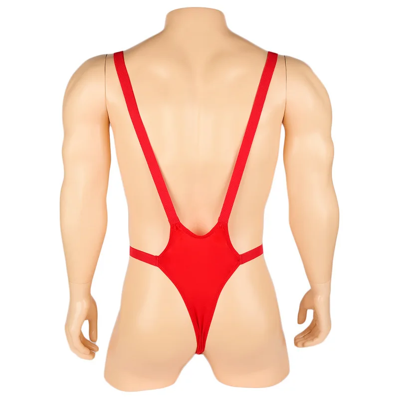 Gelo Translúcido Fragmentos Roupa Interior para Homens, Colete Alto Corte, Teddy Thong, Collant Sexy, Bodysuit Mankini, Lingerie Erótica