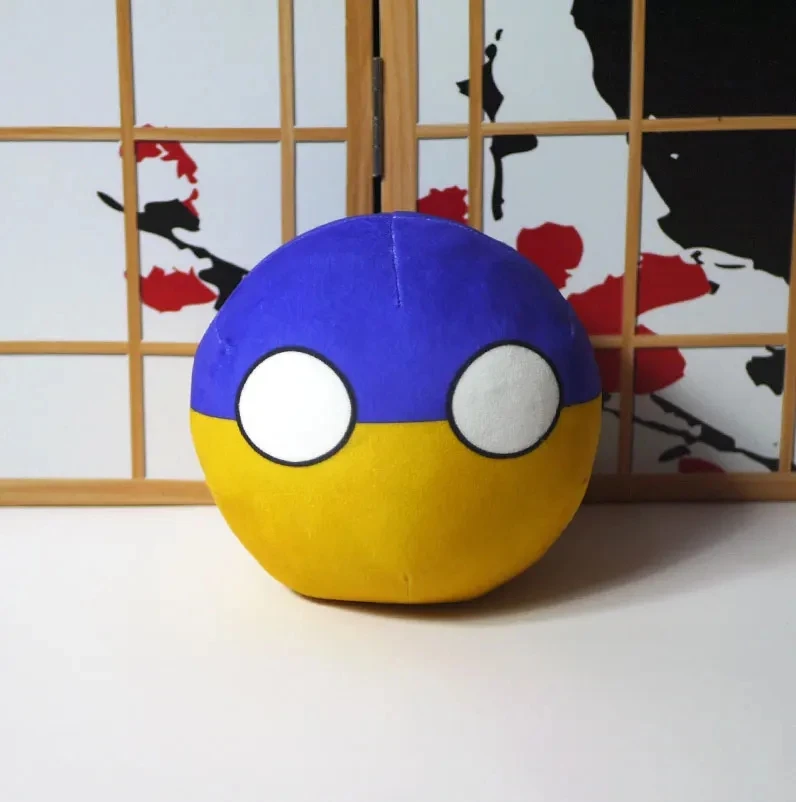 Countryballs peluche bambola Russia bielorussia ucraina Georgia lituania kazakistan palla Polandball farcito cuscino giocattolo per regalo