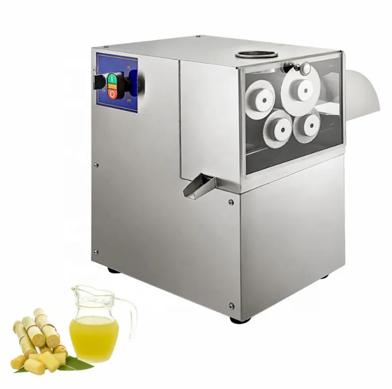 4 Rollers Automatic Commercial Table Top Electric Sugarcane Juicer Sugar Cane Juice Making Press Extractor Machine