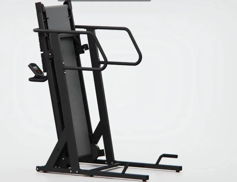 Manual mechanical treadmill, magnetoresistive tilt foldable design, LCD screen 130kg load-bearing,