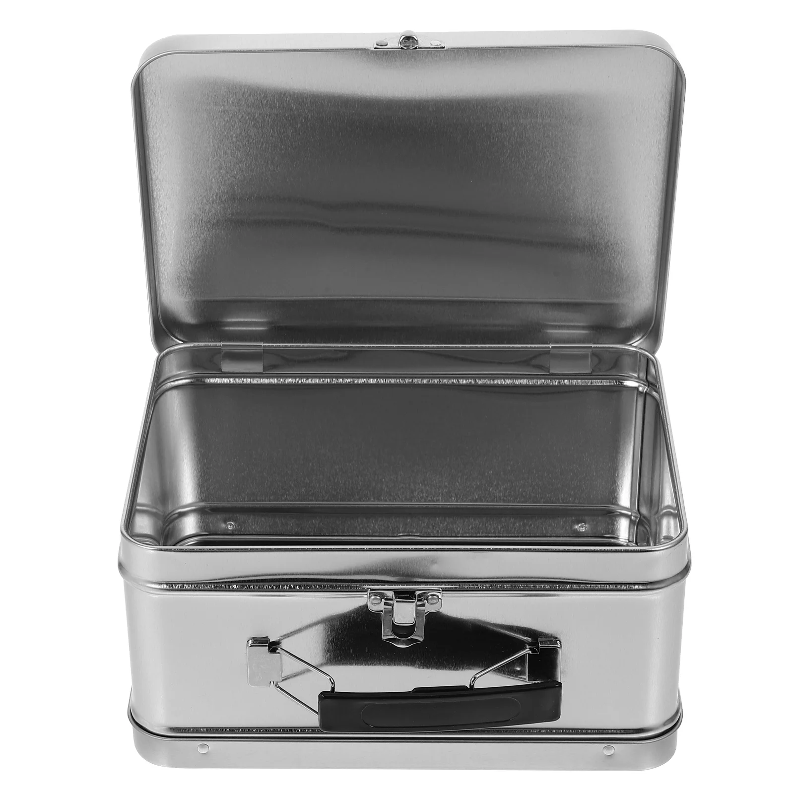 

1pc Box With Handle Storage For Jewelry Watches Collectibles Desk Organizer Box Desktop Organizer Keepsake Gift Case