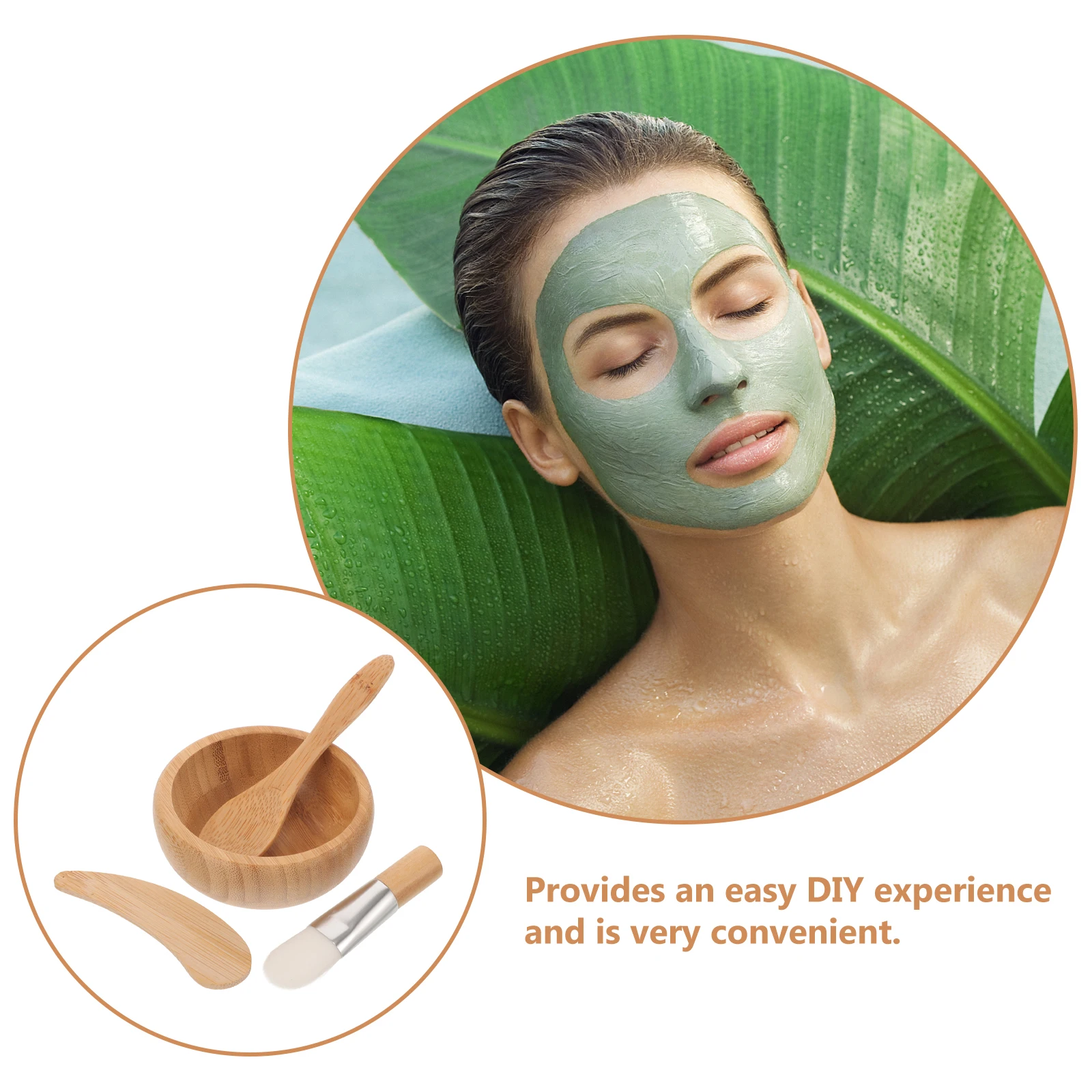 1 zestaw 1 Zestaw Przenośny Zestaw do Mieszania Masek do Twarzy DIY z Szpatułką i Pędzelkiem do Rutyny Pielęgnacji Skóry, Akcesoria Salonowe, Narzędzia do Masek do Twarzy