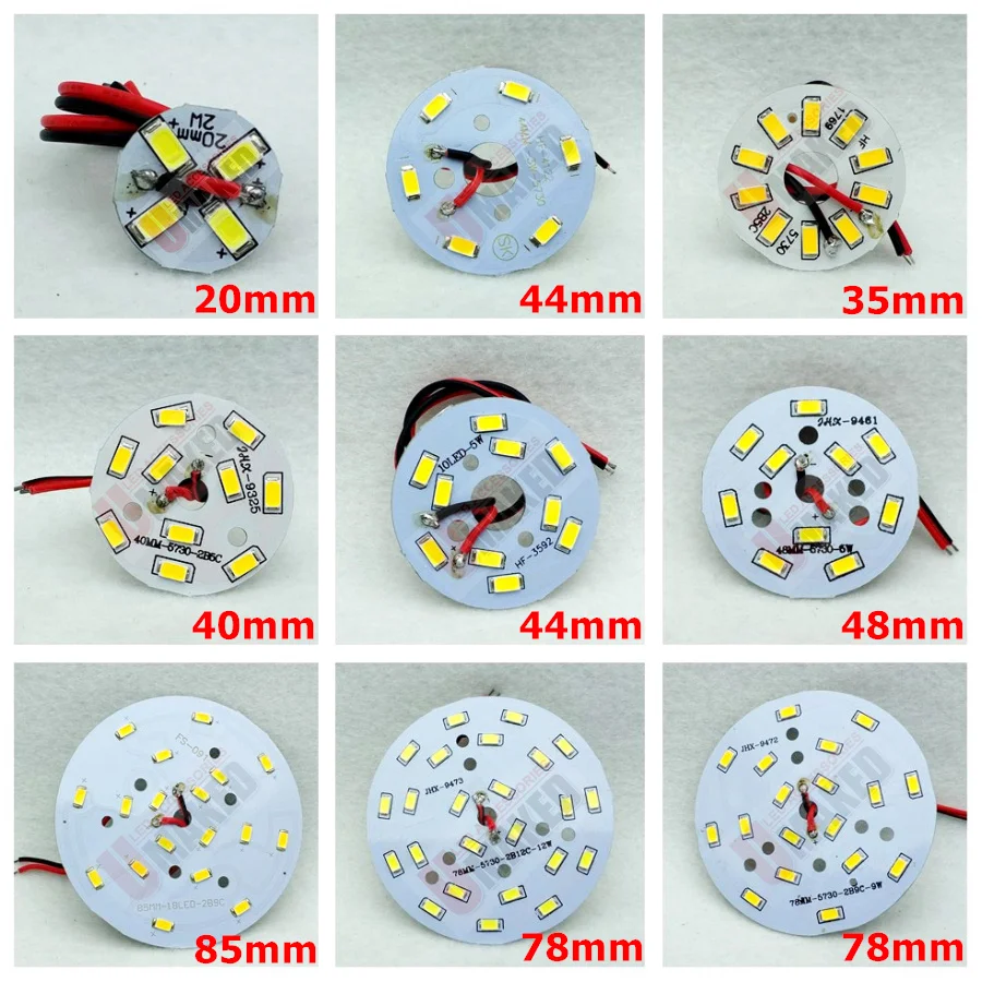 2-24W LED SMD5730 chip,led PCB with smd for bulb light, lighting source, aluminum plate base with led chip