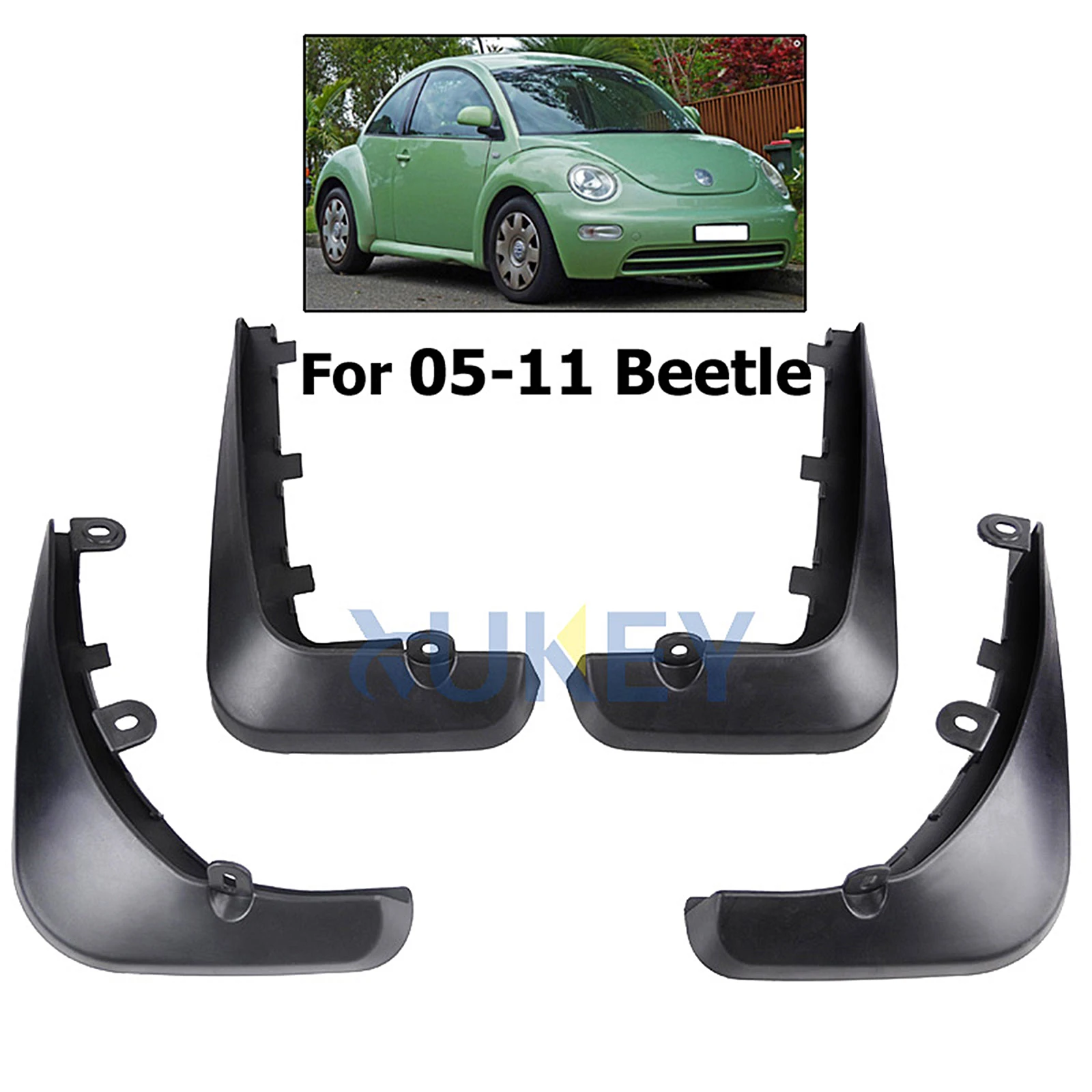 

For VW Beetle 2005 - 2011 Car Mud Flap Mudflaps Splash Guards Front Rear Mudguards Molded Dirty Traps Fender Protector Mud Flaps