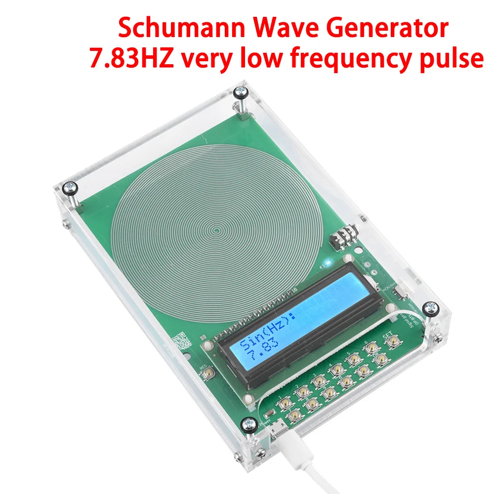 Adjustable 0.1Hz-100000Hz 7.83HZ Schumann Resonance Ultra-low Frequency Pulse Wave Generator Audio Resonator DC 5V
