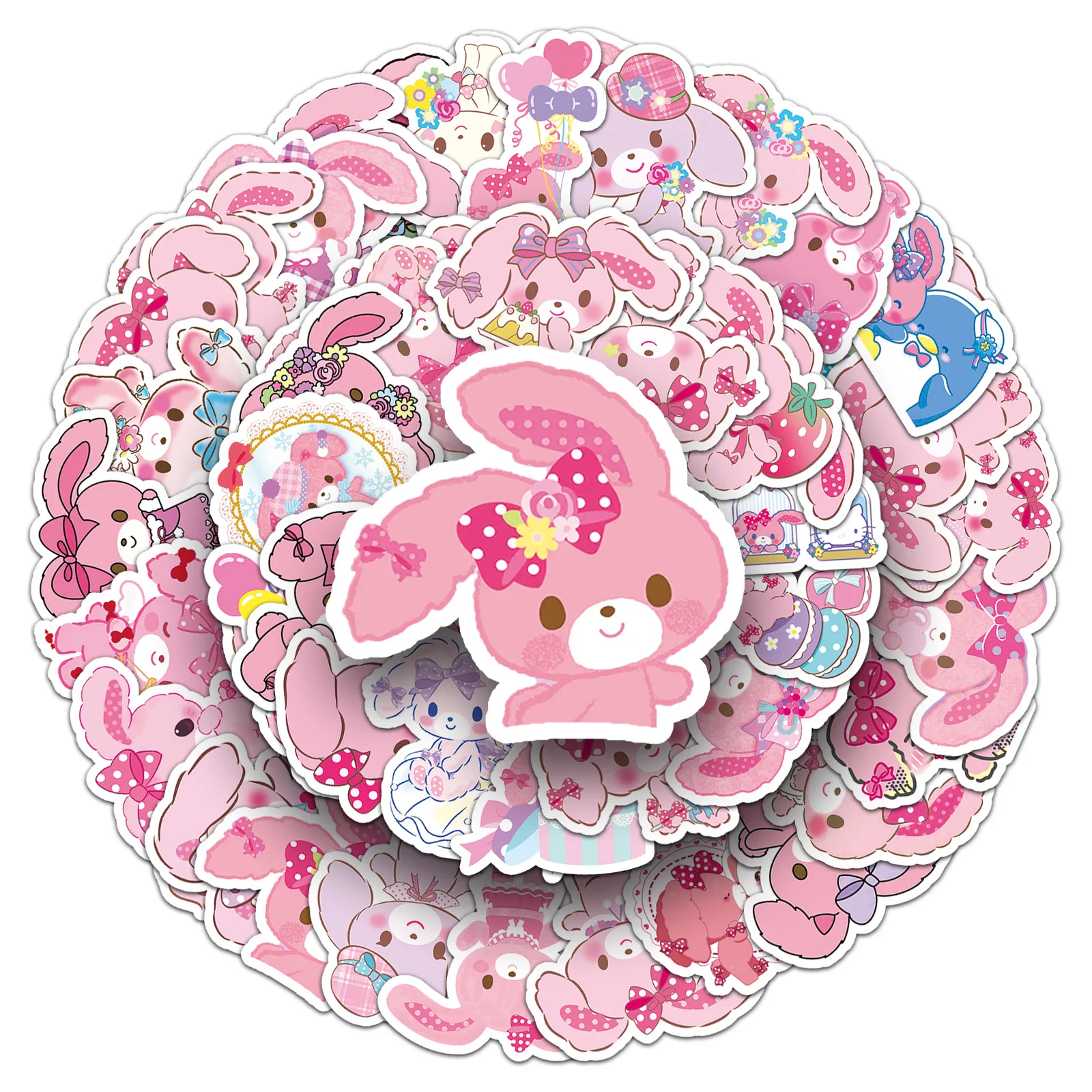 10/50 шт., детские наклейки Sanrio Bonbonribbon