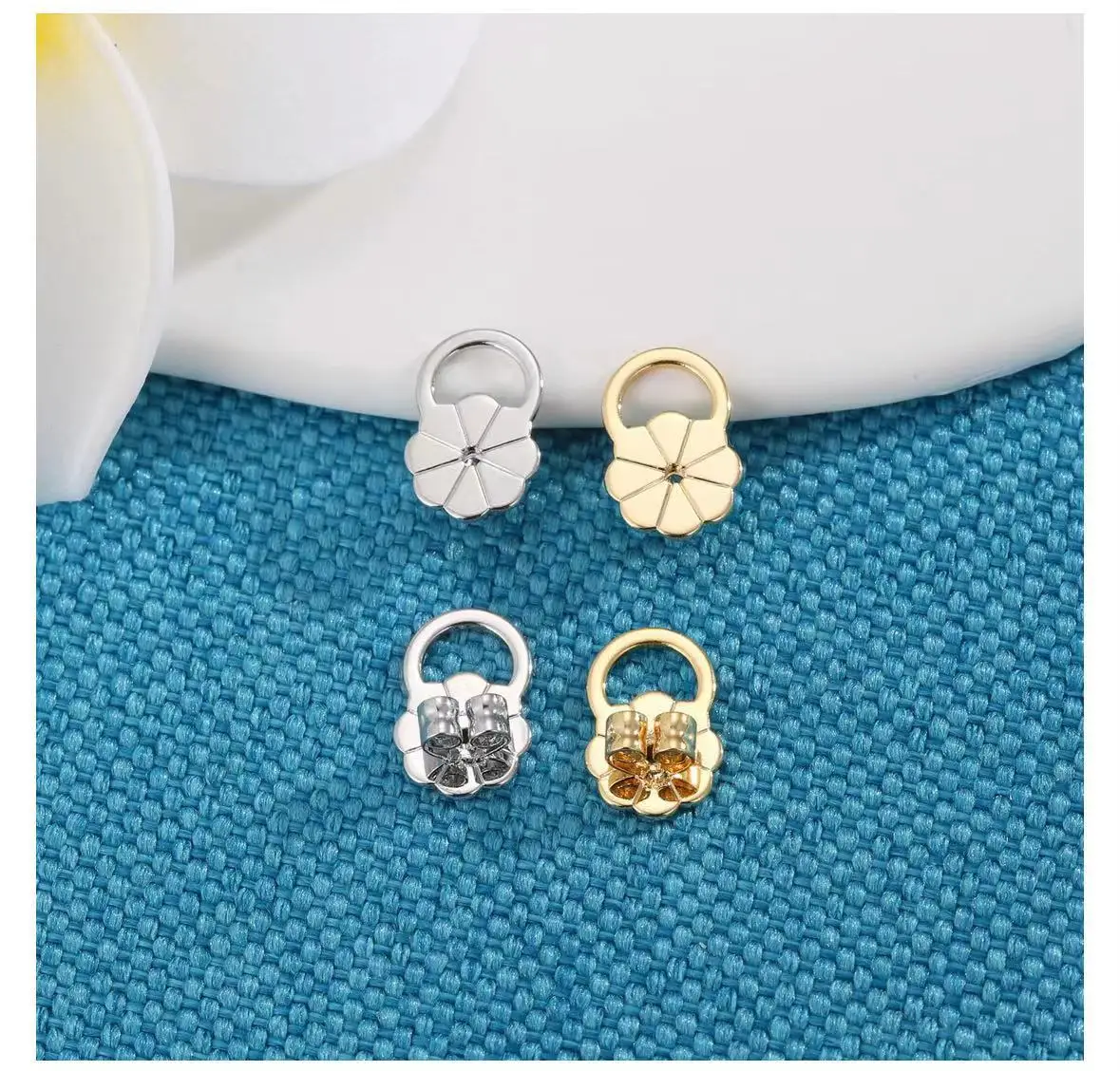 4pcs Metal Earrings Lifters Back Butterfly Ear Studs Plug Auxiliary Anti-Sag Fixed Support Accessories Jewelry Supplies Findings