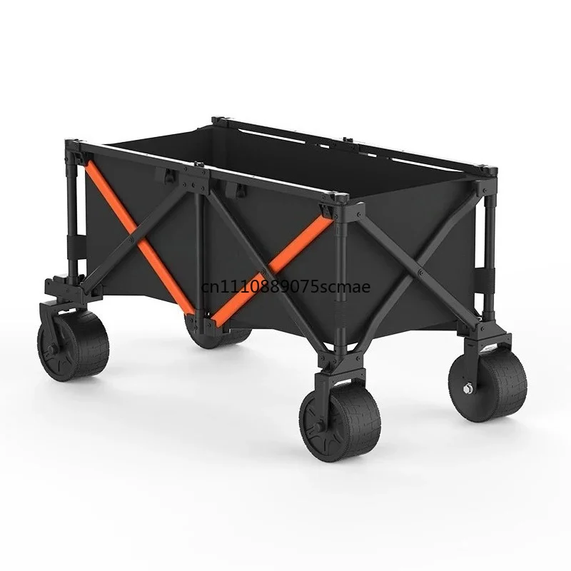 

GT3 outdoor camper foldable trolley camping trailer silent universal wheel small trailer can tow camp car