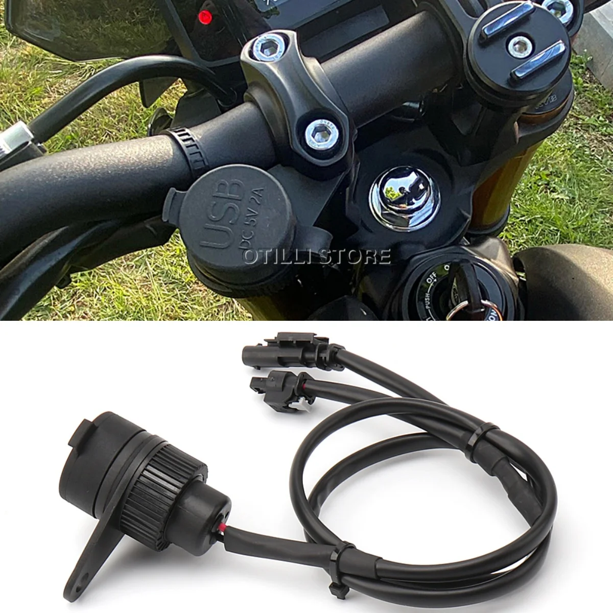 

For BMW R1200GS R1200R R1250RT R1200RT All Models Motorcycle Accessories Double USB Charger Adapter Socket Converter