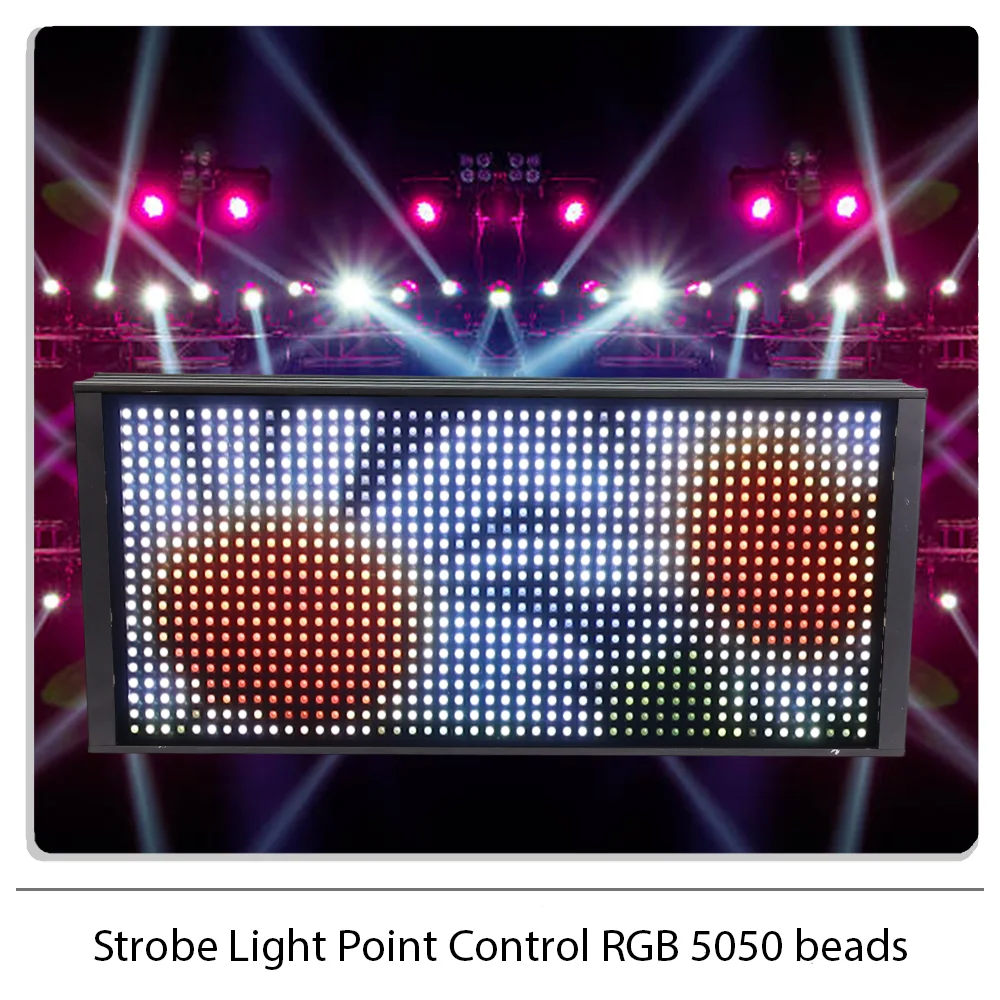 

Strobe Light Point Control RGB 5050 beads HD Wash Effect DMX512 for DJ Disco Party Wedding bar club stage light