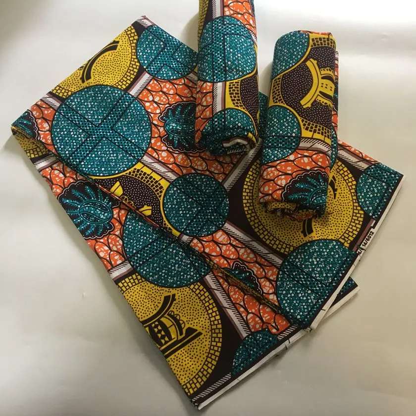 

2024 Nigerian Lace Fabrics ASO EBI African Cotton Print Ankara High Quality Veritable Wax 2023 Pagne Africain Ankara Wax blue