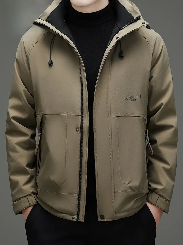 

Pierre Cardin Men's Winter down Jaet Warm Casual Workwear Coat 90% Du down Filling Anti-Wrinkle Treaent Polyester Fiber