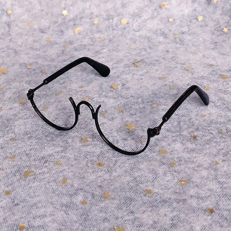 Half Frame Glasses Chain Semi-rimless Underframe 20cm 1/3 bjd Doll 8.5cm /6cm Width 3.35 /2.36Inch Mini Toy Facial Decoration