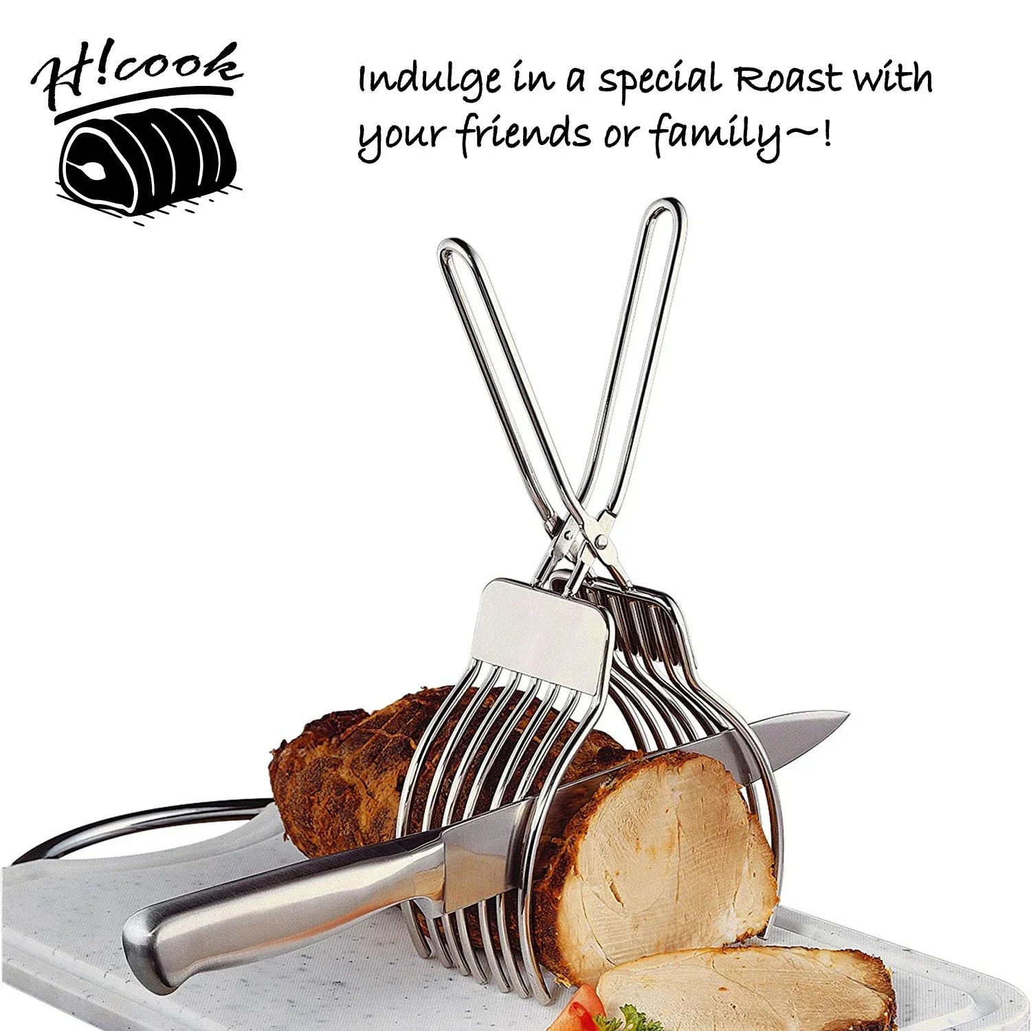 Stainless Steel Roast Beef Cut - огляд і ціна Onion Holder Slicer