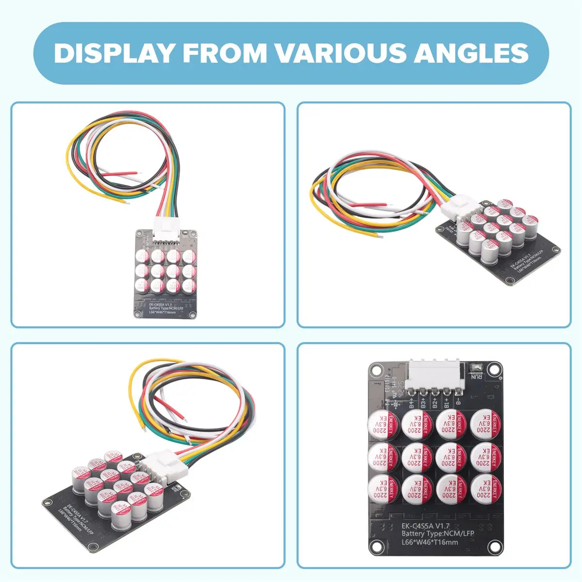 Égaliseur Actif 5A 3S 4S pour Batteries LiFePO4/LiPo/LTO avec Condensateur
