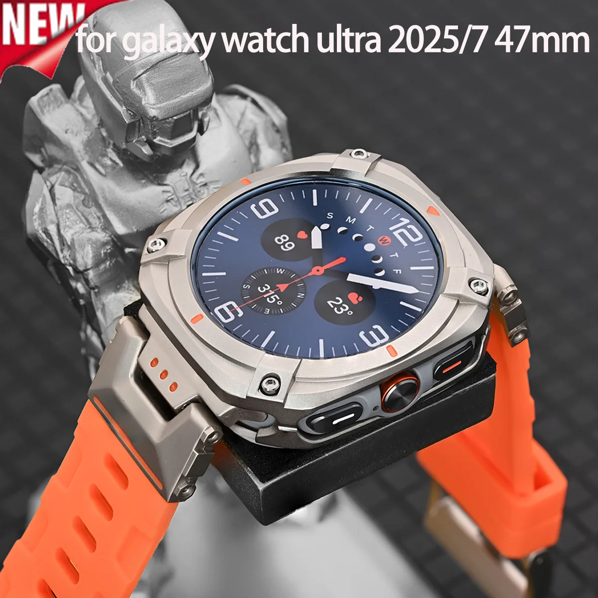 Fall + Armband Für Samsung Galaxy Uhr Ultra 2025/7 Ultra 47mm Metall Abdeckung Silikon Band Für Galaxy Ultra 47mm Sport Armband Shell
