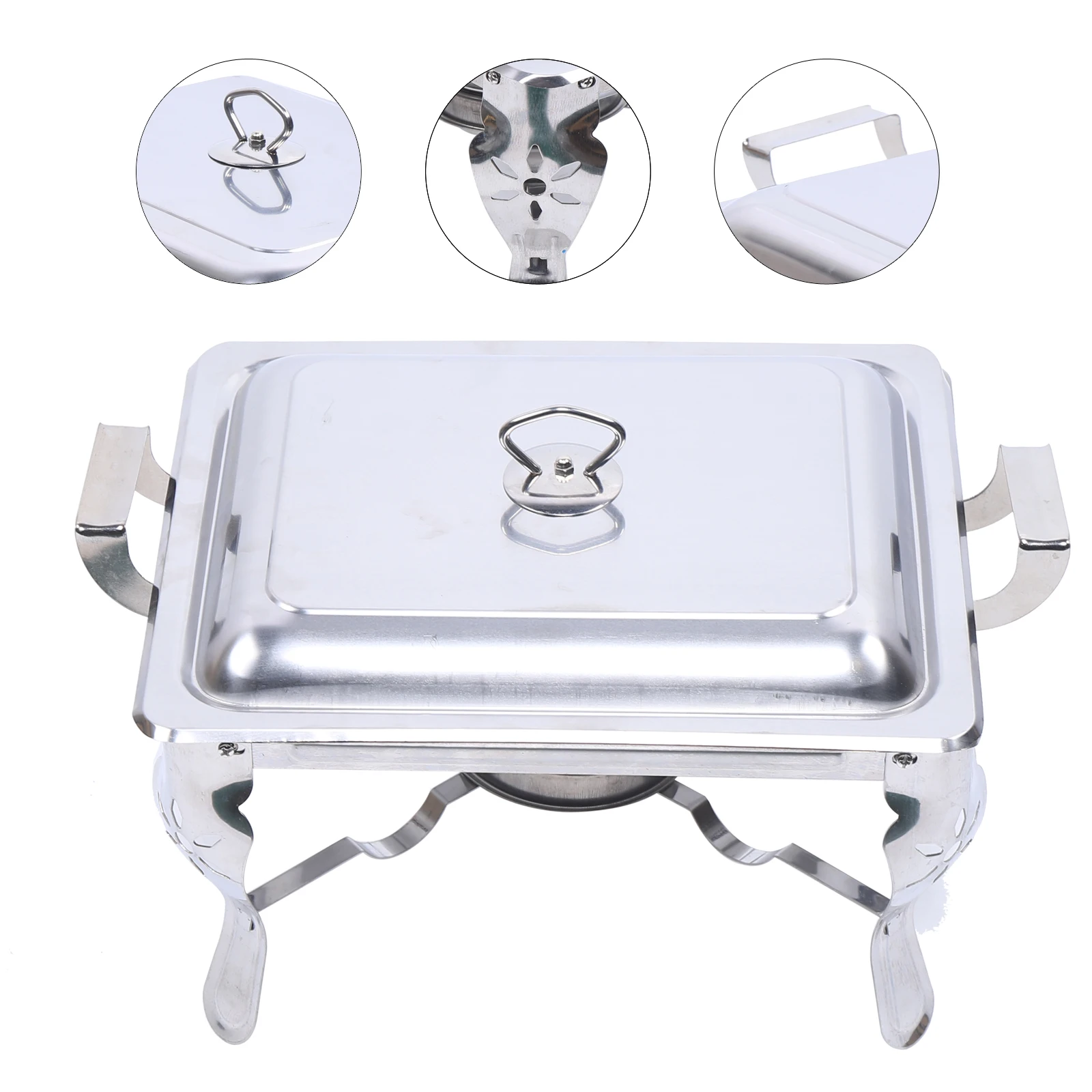 6L Stainless Steel Food Warmer Chafing Dish Holding Containers For Hotel Catering Buffet Party