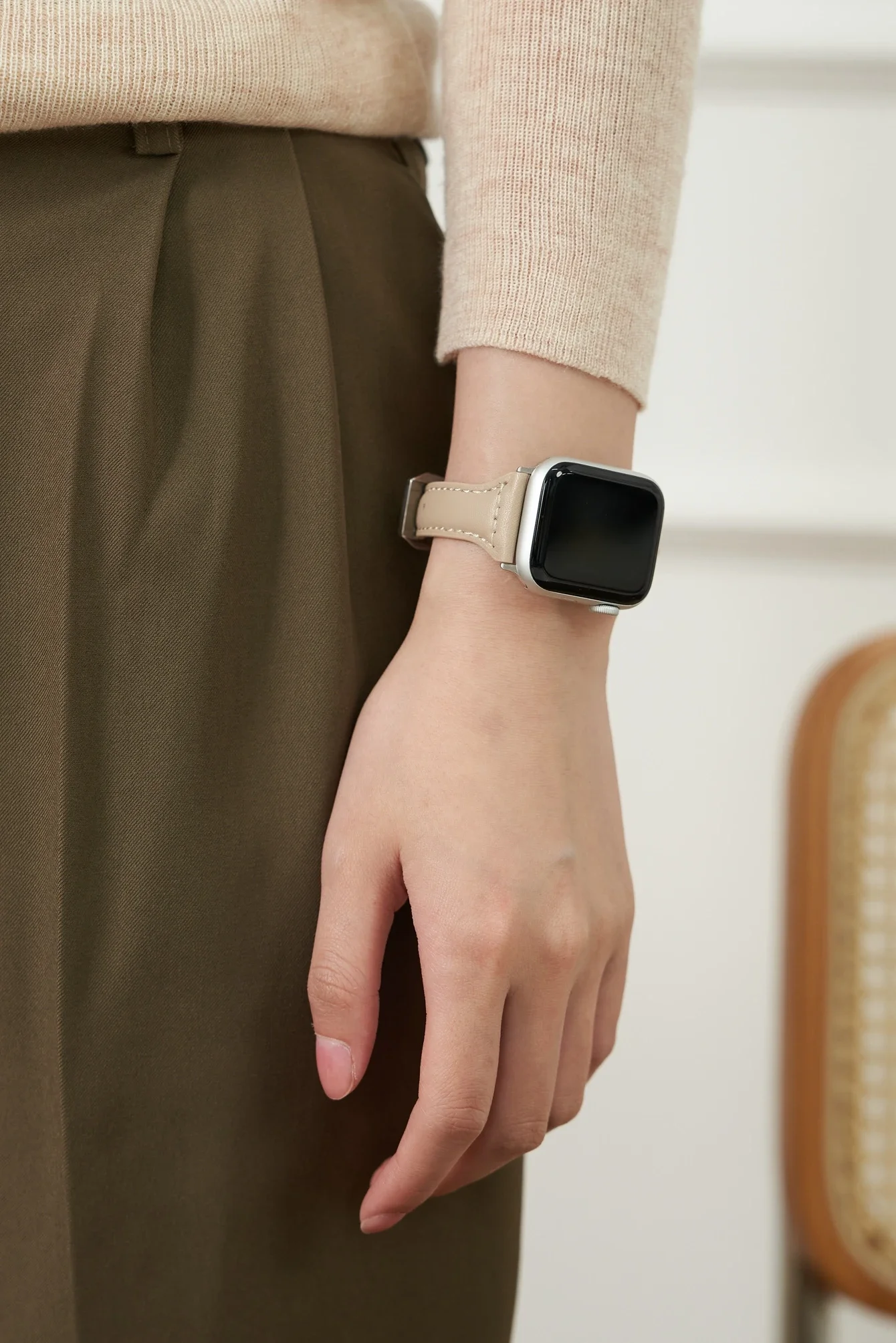 متفوقة حلقة جلدية ل سوار ساعة يد آبل النساء سلسلة الموضة الترا 10/9/8/7/6 38 مللي متر 40 مللي متر 41 مللي متر 42 مللي متر 44 مللي متر 45 مللي متر 46 مللي متر حزام #6