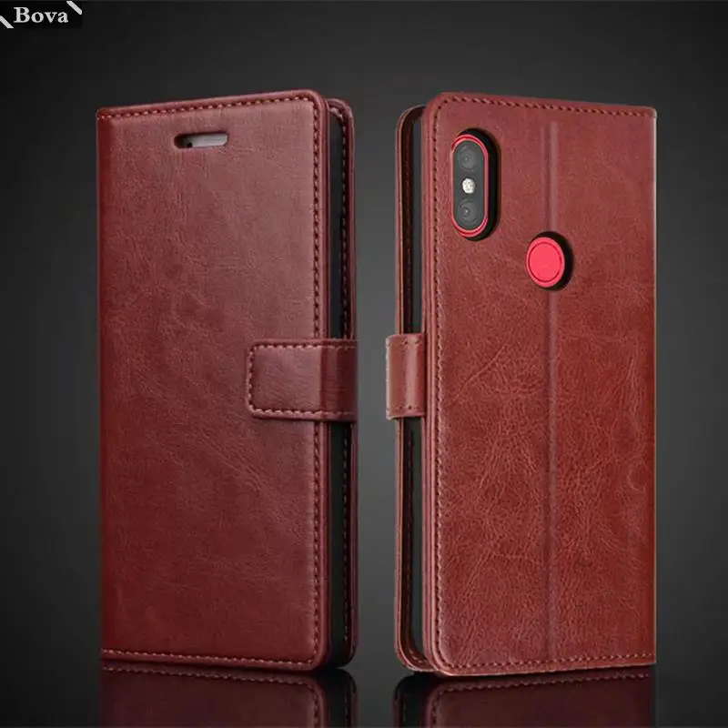 

Card Holder Cover Case for Xiaomi Redmi Note 6 Pro Pu Leather Flip Cover Retro Wallet Phone Case Business Fundas Coque