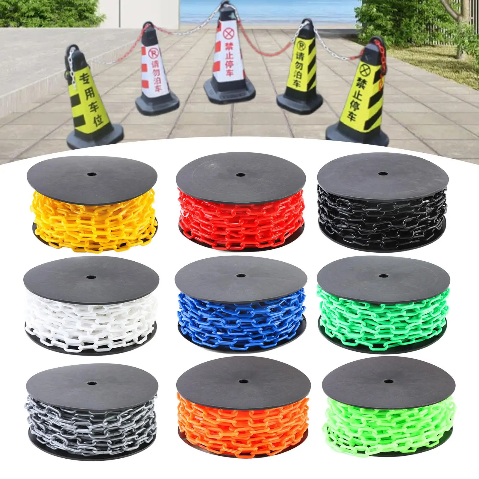 

Safety Barrier Chain Caution Security Chain Rustproof Safety Visibility