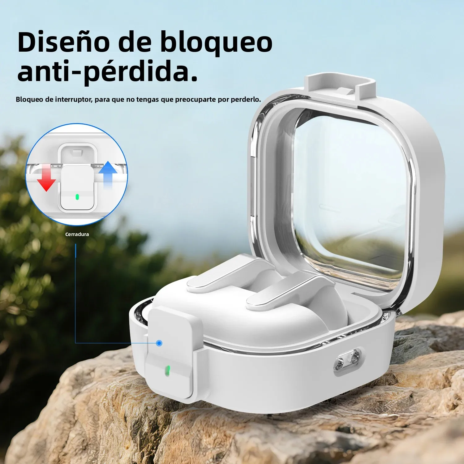 Funda para Samsung Galaxy Buds 4 Pro 2026, con cierre de seguridad, funda para Galaxy Buds 4 Pro para hombres y mujeres