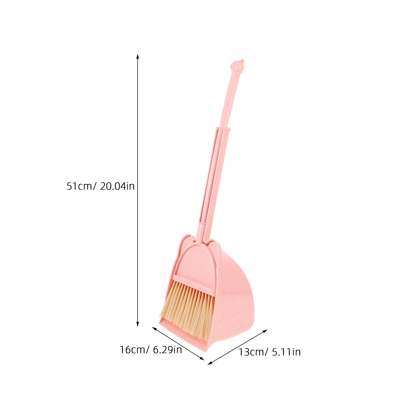 Mini Broom Dustpan Set for Kids Child Kitchen Cleaning Tools Toys Toddler Play Plastic Lightweight Storage Bright