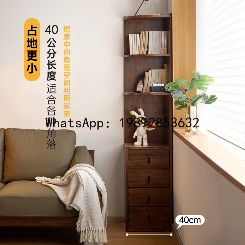 XL الصلبة الخشب خزانة زاوية تخزين الرف جدار خزانة زاوية غرفة المعيشة الزاوية خزانة جانبية
