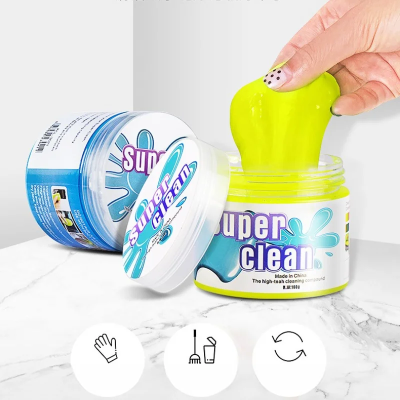 Keyboard Cleaning Gel Laptop Dust Removal Soft Glue Dust Sticky Adhesive Portable Cleaning Putty for Computer Surface Keycaps