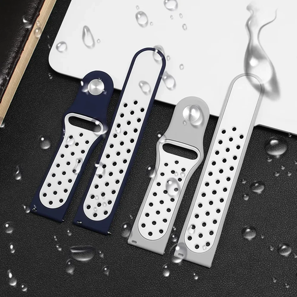 22mm 20mm 18mm Silicone Strap For Huawei Watch 5 GT6-5-4 GT6-5 Pro 46mm Sport Breathable Band Huawei Watch 4 4Pro 3/GT6-5-4 41mm