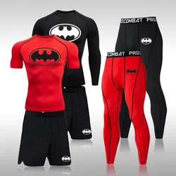 Compressione da uomo abbigliamento sportivo tute collant da palestra allenamento abbigliamento traspirante allenamento Jogging Set sportivo tuta da corsa Rashguard