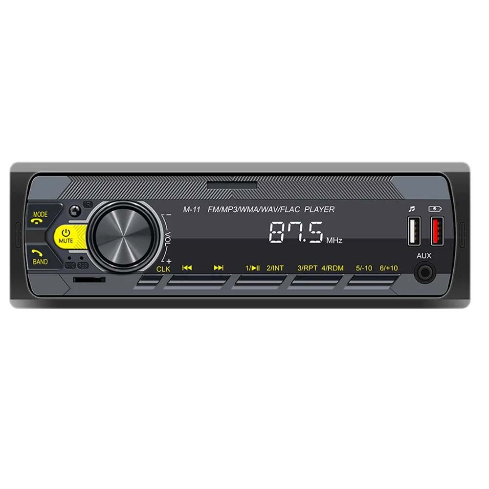 Podofo 1din rádio do carro estéreo mp3 ai voz usb/sd // tf AUX-IN bluetooth 12v rádio receptor fm