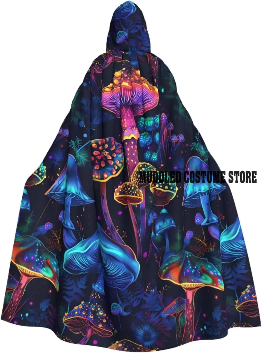 

Красочные грибы Хэллоуин плащи с капюшоном ведьма халат плащи халат с капюшоном плащ для взрослых мужчин женщин костюмы для косплея