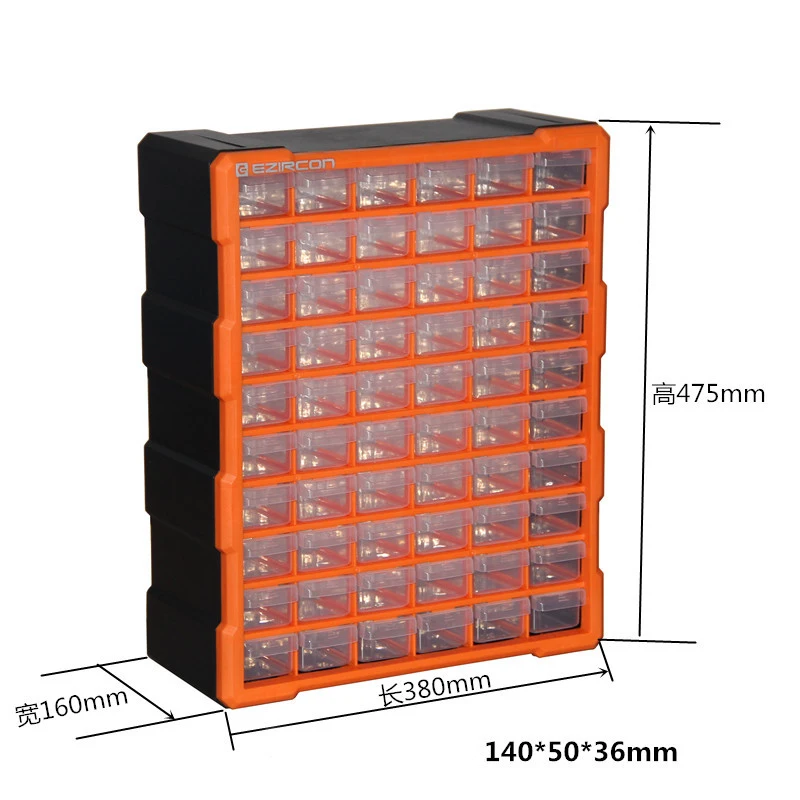 Drawer Type Part Box Screw Storage Box Part Box  Building Block, Electronic Components Compartment Storage Cabinet Combined Type