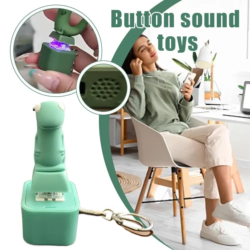 مضحك كراكينج سحلية المفاتيح قابلة للشحن سحلية لوحة المفاتيح تململ الفرس الصوت المفاتيح مع مصباح ليد لتخفيف التوتر #2